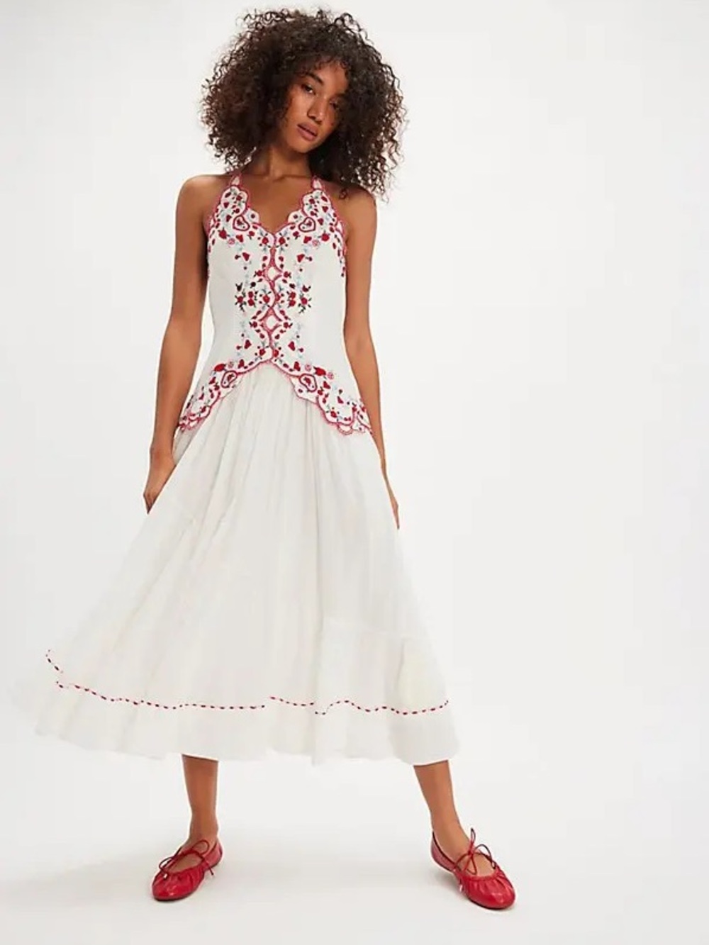 ✨ NWT Free People Valenciana Midi Dress, Sz Medium ✨